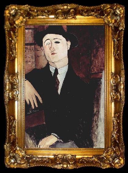 framed  Amedeo Modigliani Portrat des Paul Guillaume, ta009-2